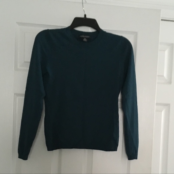 Crewneck Pullover Teal Sweater - Picture 2 of 7